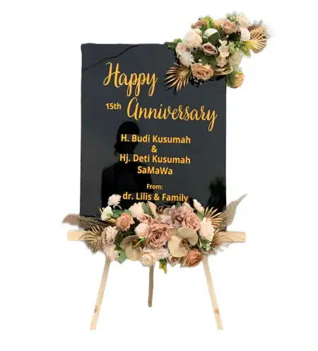 Papan Bunga Akrilik Batangan